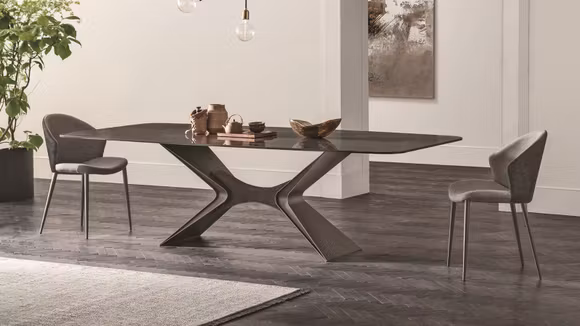 Masa Sail Shaped Anthracite/Gloss Greek Black 260x120