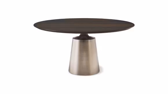 Masa rotunda Yoda Satin/Burned Oak 160 cm
